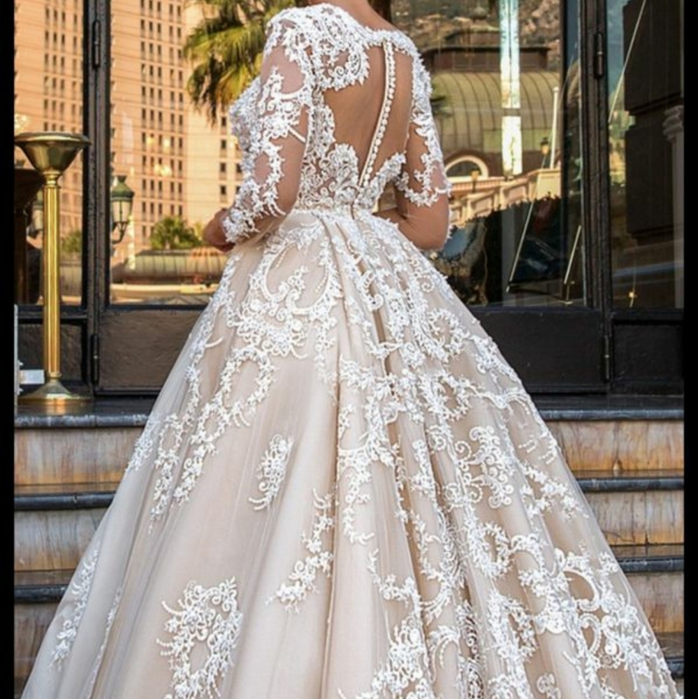 Ivory Crystal Design Haute Couture Wedding Dress